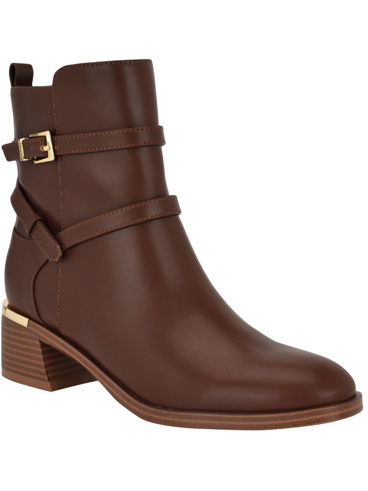 Calvin Klein Womens Jasen Zip Up Slip On Booties